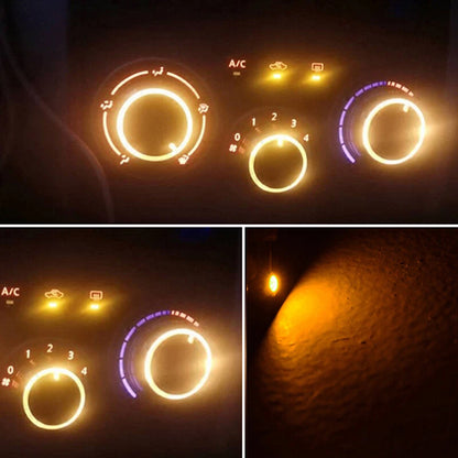 10 x T3 Neo Wedge LED Bulbs for Car Instrument Cluster Panel - Universal Fit
