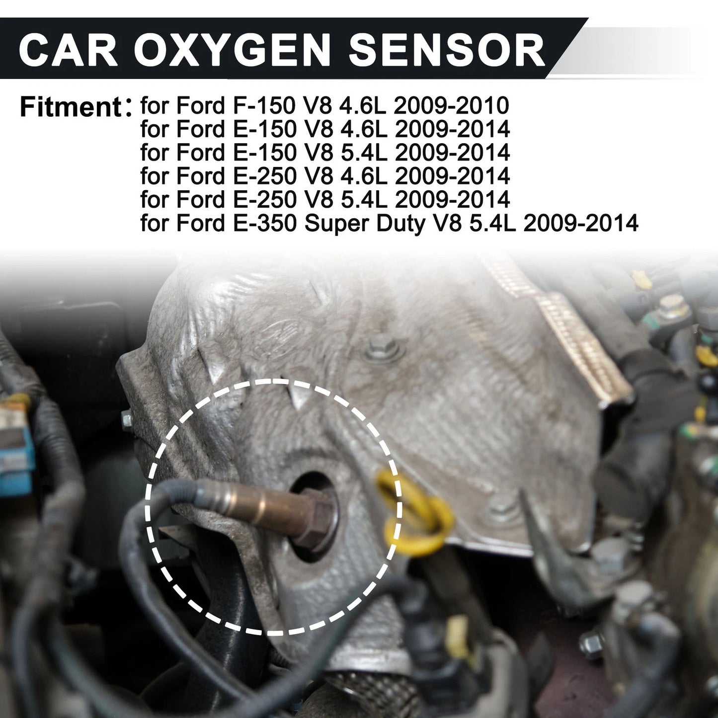 Oxygen Sensors 4 x for Ford F-150 V8 4.6L (2009-2010)