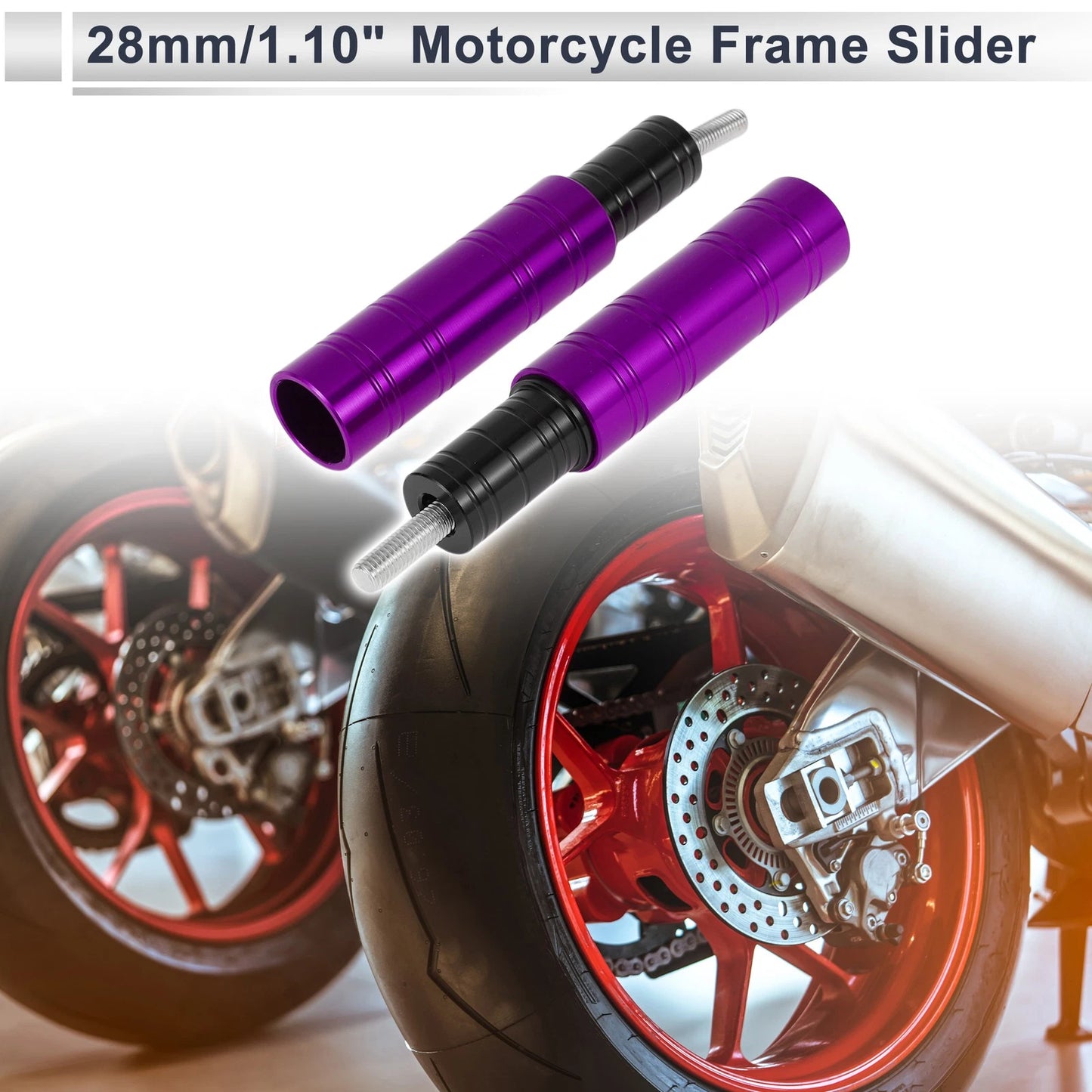 Frame Bolt / 10.5mm / Aluminum Alloy Motorcycle Slider for Universal Bikes