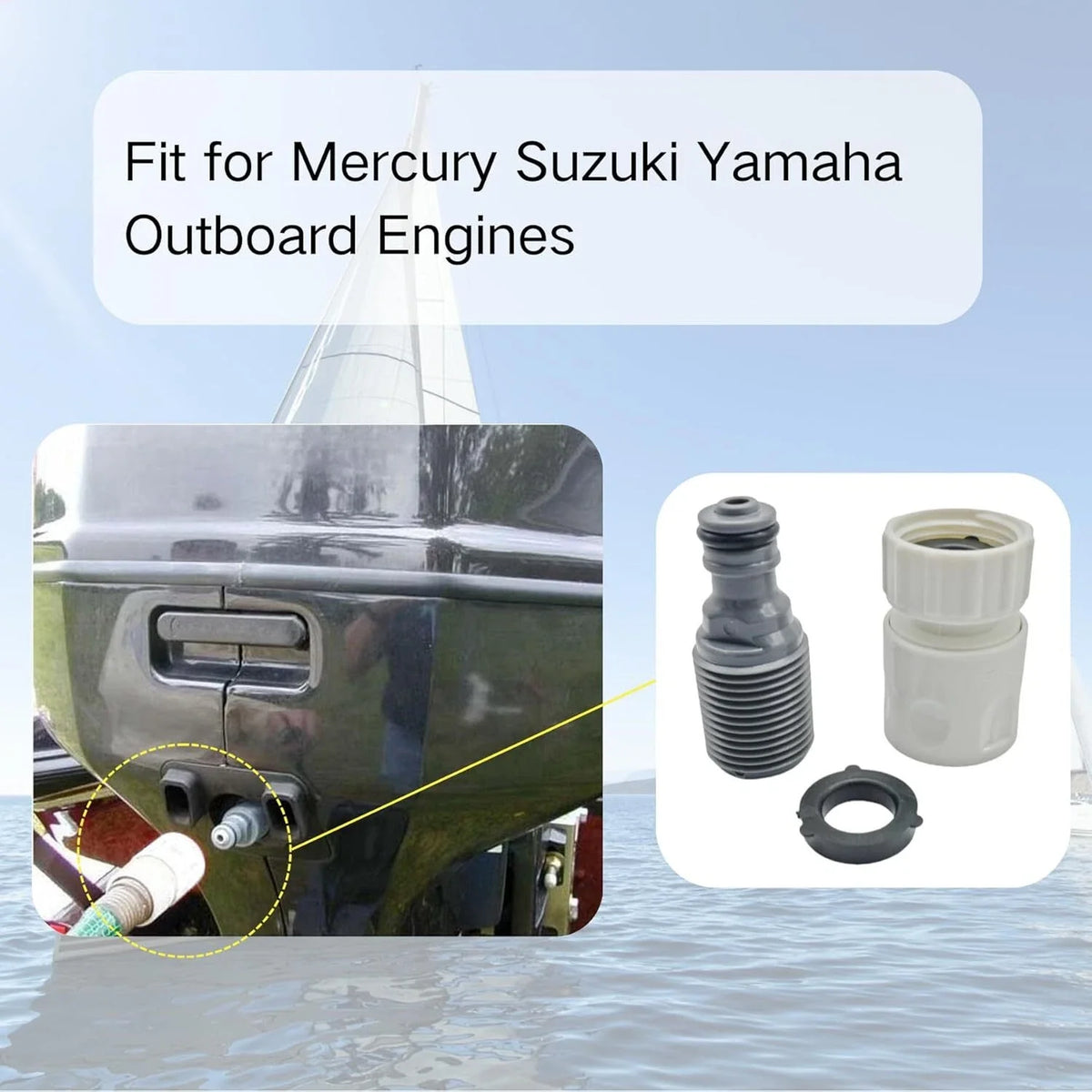 Universal Outboard Flush Kit for Mercury/Mariner/Yamaha/Suzuki