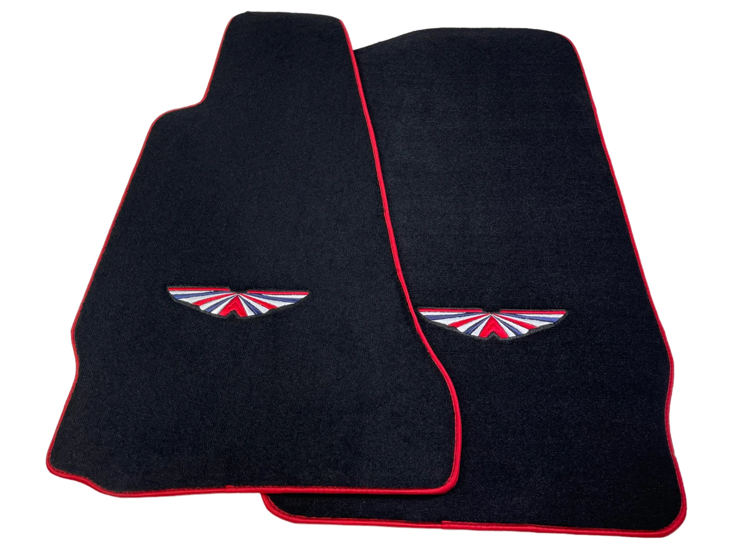 Floor Mats for Aston Martin Vantage V8 Convertible 2004-2017 Black Red Trim