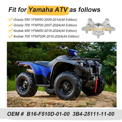 Front/Rear Wheel Hub for Yamaha Grizzly 550 700 (2007–2024)
