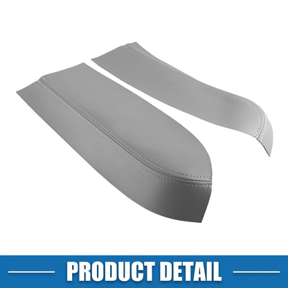 Front Door Panel Armrest Covers for Toyota Prius (2004-2009) Gray 1 Pair