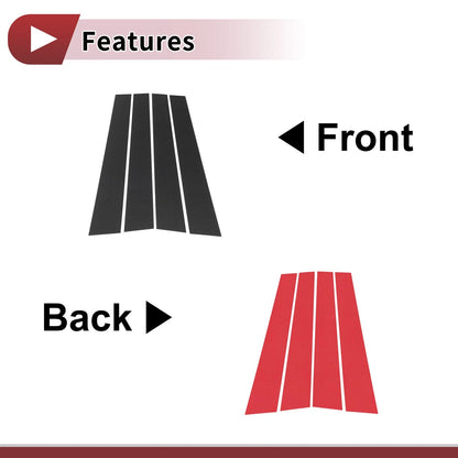 4 x Door Pillar Window Trim for Lexus RX (1998-2002)