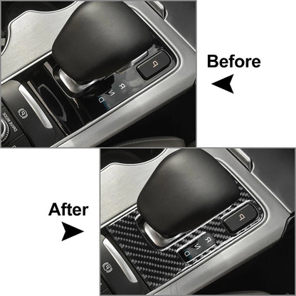 Black Gear Shift Control Panel Cover Trim for Kia Stinger (2018-2023)