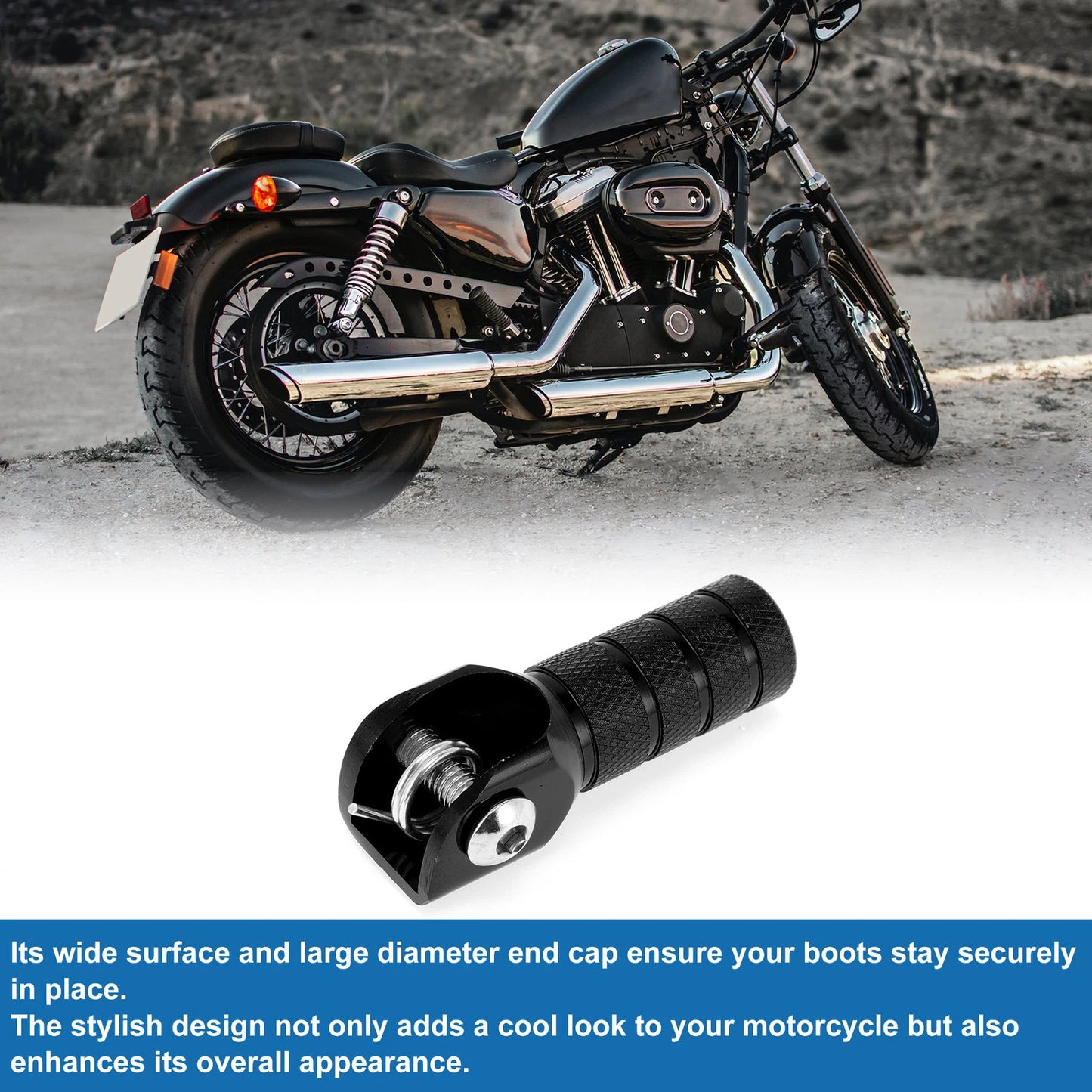 Black Motorcycle Shifter Footrests Pegs for Suzuki RMZ