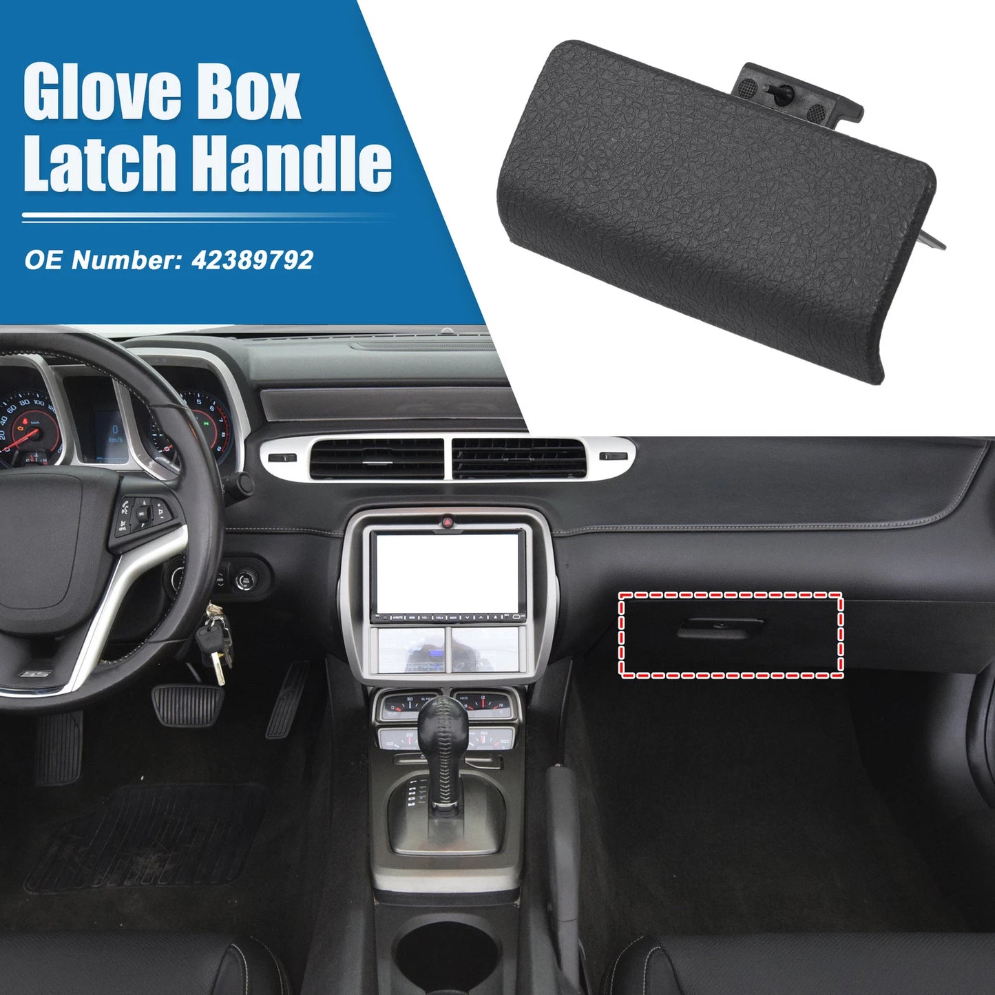 Glove Box Lid Latch Lock Cover for Chevrolet Sonic (2012 - 2020)