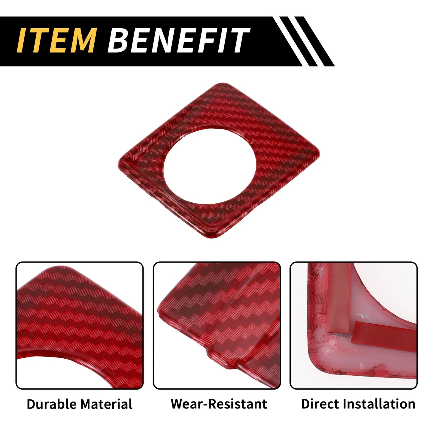 Cigarette Lighter USB Socket Cover Trim for Jeep Wrangler (2011-2023)