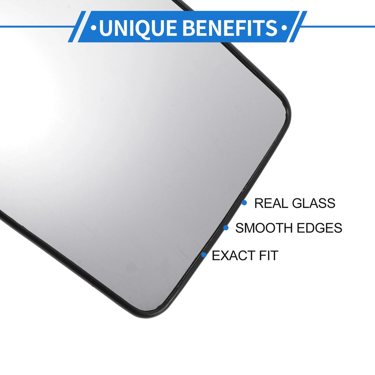 Right Passenger Side Lower Mirror Glass Replacement for Ford