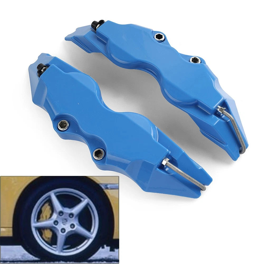 Blue Universal Medium 3D Style Car Auto Disc Brake Caliper Covers Set