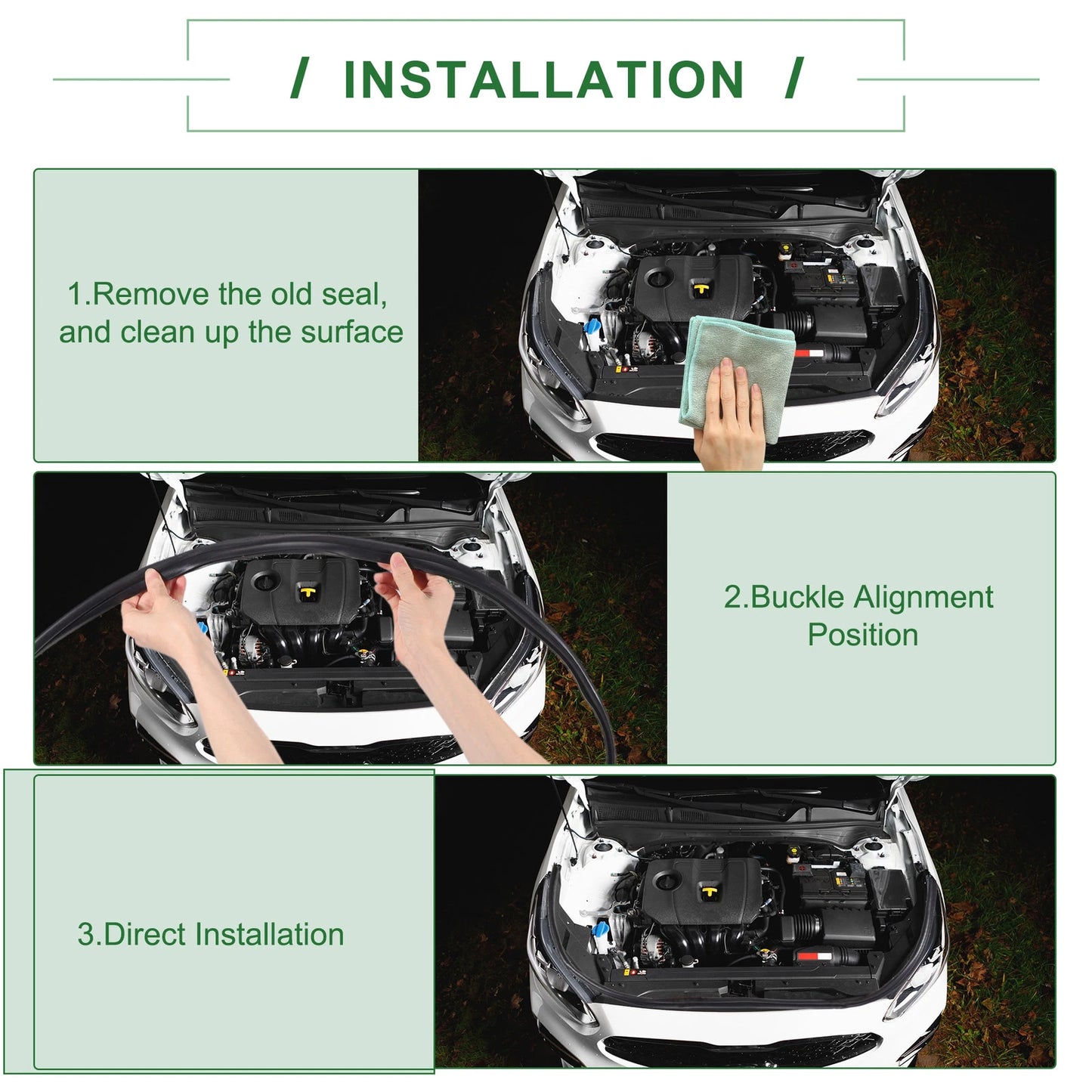 Rear Engine Hood Sealing Strip for Honda Accord (2003-2007)