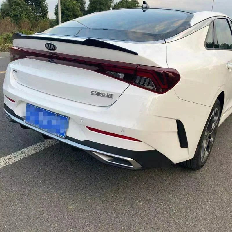 ABS Rear Spoiler Wing Lip Trim for 2021-2024 Kia K5 Optima - Black