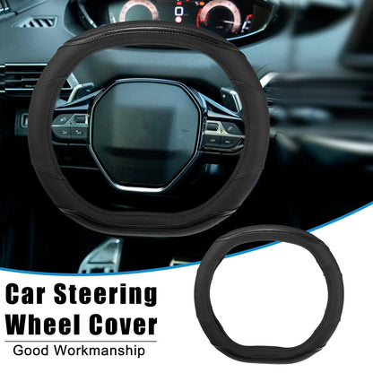 Steering Wheel Cover for Peugeot 4008 5008 New508 Faux Leather Black