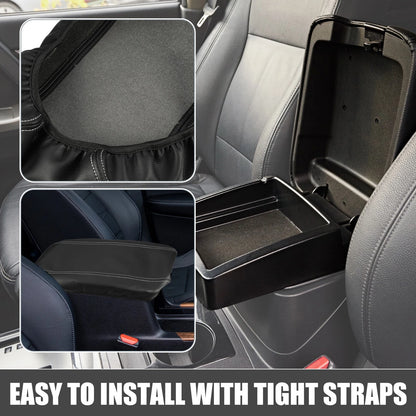 Car Center Console Armrest Cover for Toyota Venza (2021-2023) Black Gray