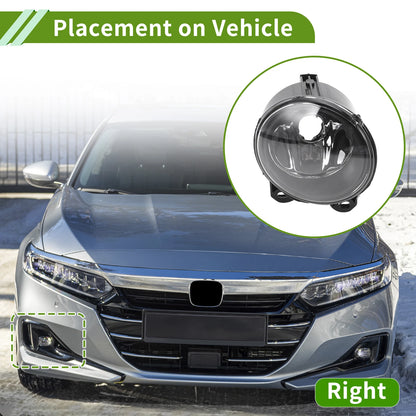 Right Fog Light Grill for BMW X5 1999-2006 (1 x Clear, Black)
