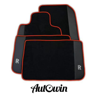 AutoWin Car Floor Mats for Rolls Royce Wraith 2013-2023 Leather 2 x Pieces
