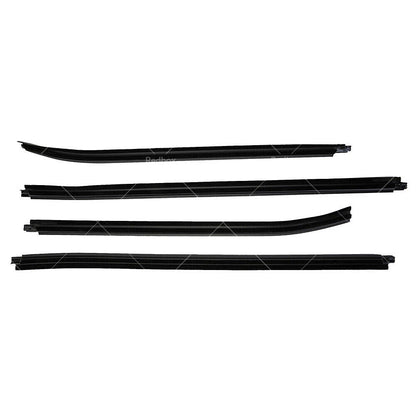 4x Weather Strip Window Moulding Trim for HILUX SR5 Double Cab (2005-2015)