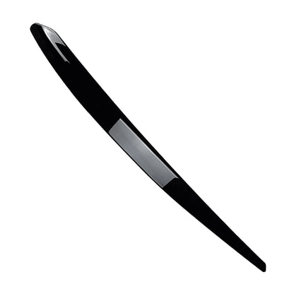 2 x Gloss Black Headlight Eyelid Trim for Skoda Superb B8 (2016-2019)