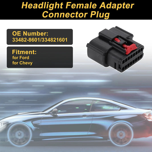 16 Pins Headlight Connector Plug for Ford (No.33482-8601)