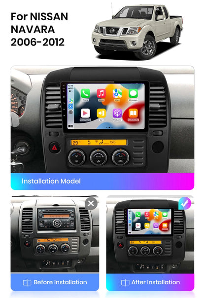 9'' Apple Carplay Android Auto Head Unit for Nissan Navara (2005-2014)