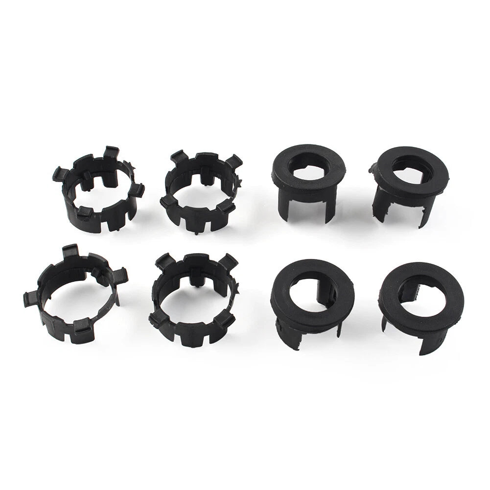 8 Pcs Black ABS Front Bumper Radar Probe Brackets for Jeep Wrangler (2018-2022)