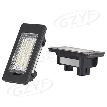 LED License Plate Lights Clear Lens for BMW E82 E90 F10 F25 (2007-2017)