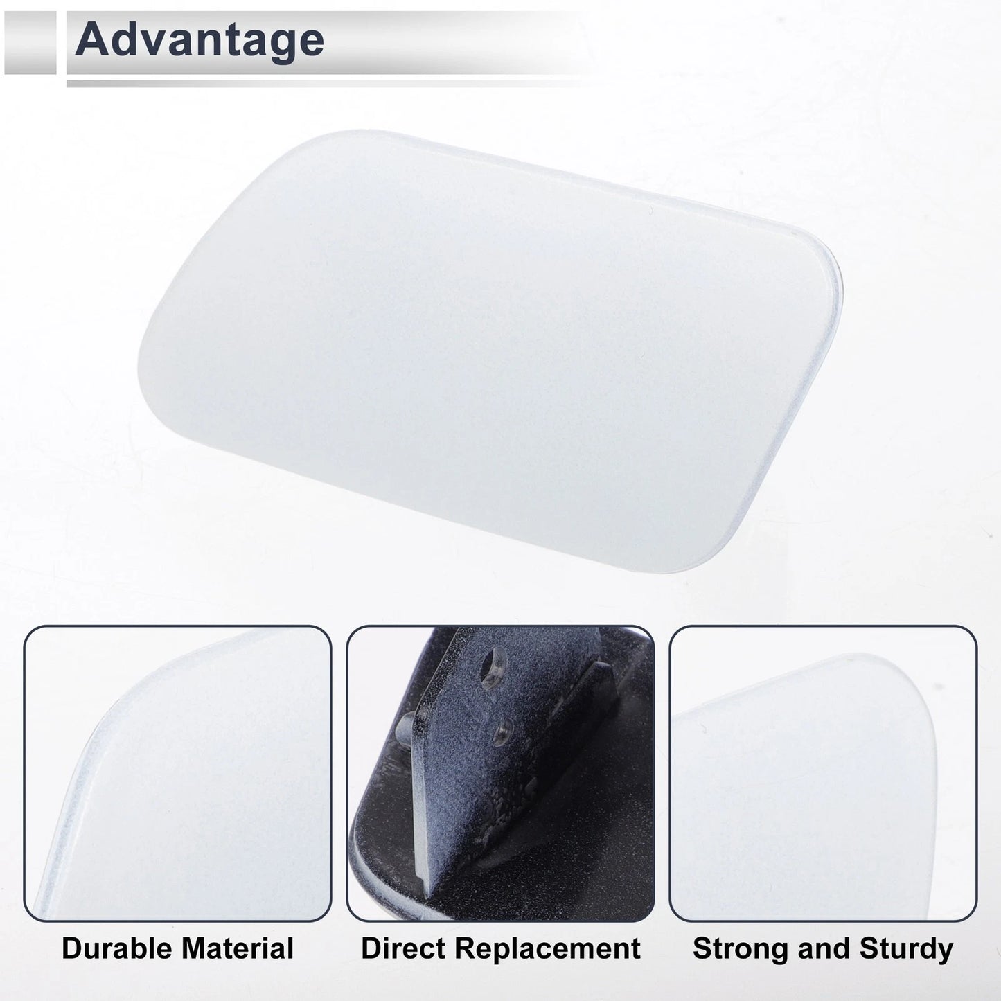 Bumper Headlight Washer Nozzle Cover for BMW 740i (Unpainted)