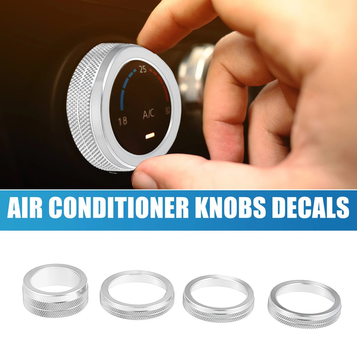 Air Conditioner Headlight Switch Knob for Jeep Wrangler (Set of 4)