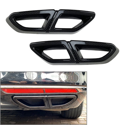 Carbon Fiber Rear Exhaust Muffler Tail Pipe Cover for VW Passat (16-19)