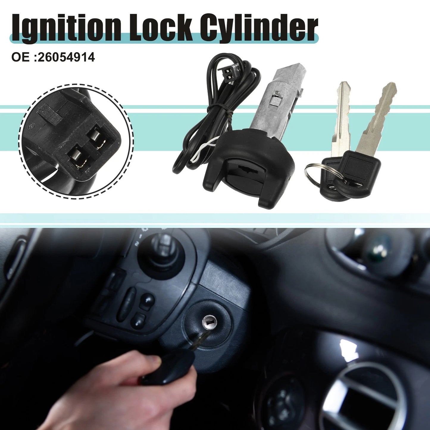 Ignition Switch Cylinder Lock Assembly for Buick Century (1997–2005)