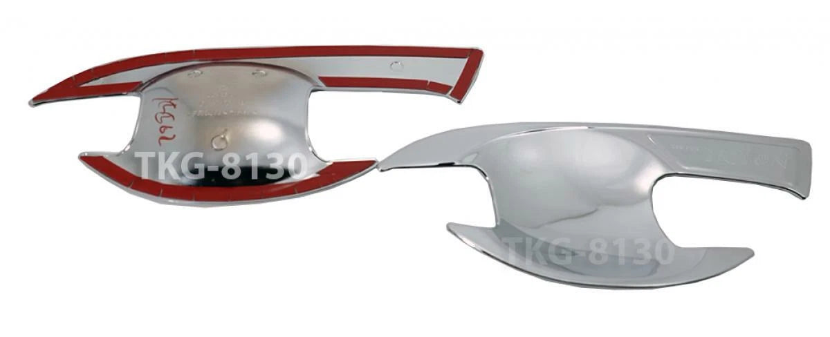 2 x Door Handle Bowl Cup Covers Chrome for Mitsubishi L200 Triton (2019-2020)