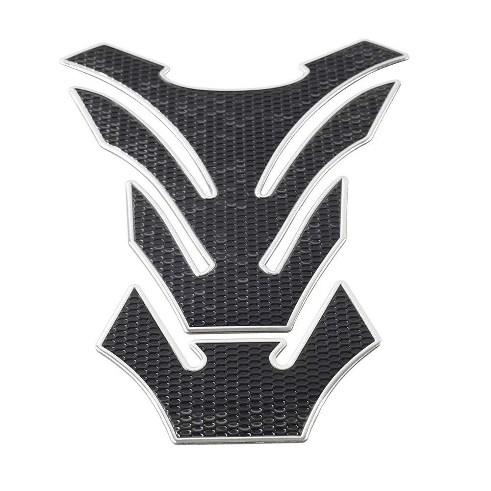 Silver Motorcycle Fuel Tank Pad Cover Protector Decal Grip