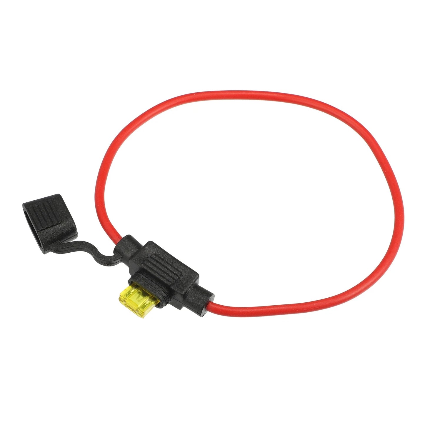 4 x 14 Gauge Mini Blade Style Inline Fuse Holders with 20A Fuses for Car