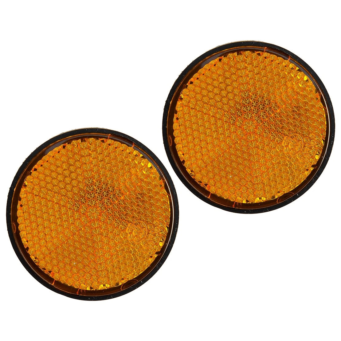 4 x Yellow Front Fork Reflectors for Honda & Kawasaki Motorcycles