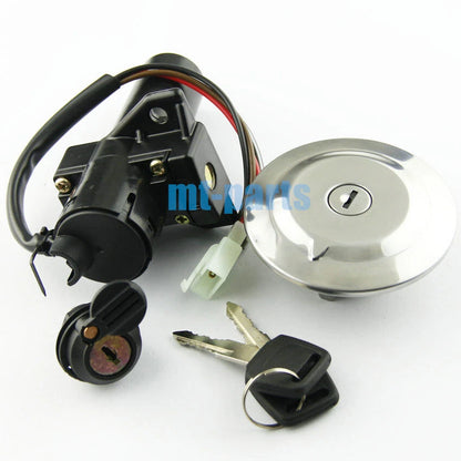 Fuel Gas Cap Ignition Key Switch Seat Lock for Yamaha YBR125 (2005-2009)