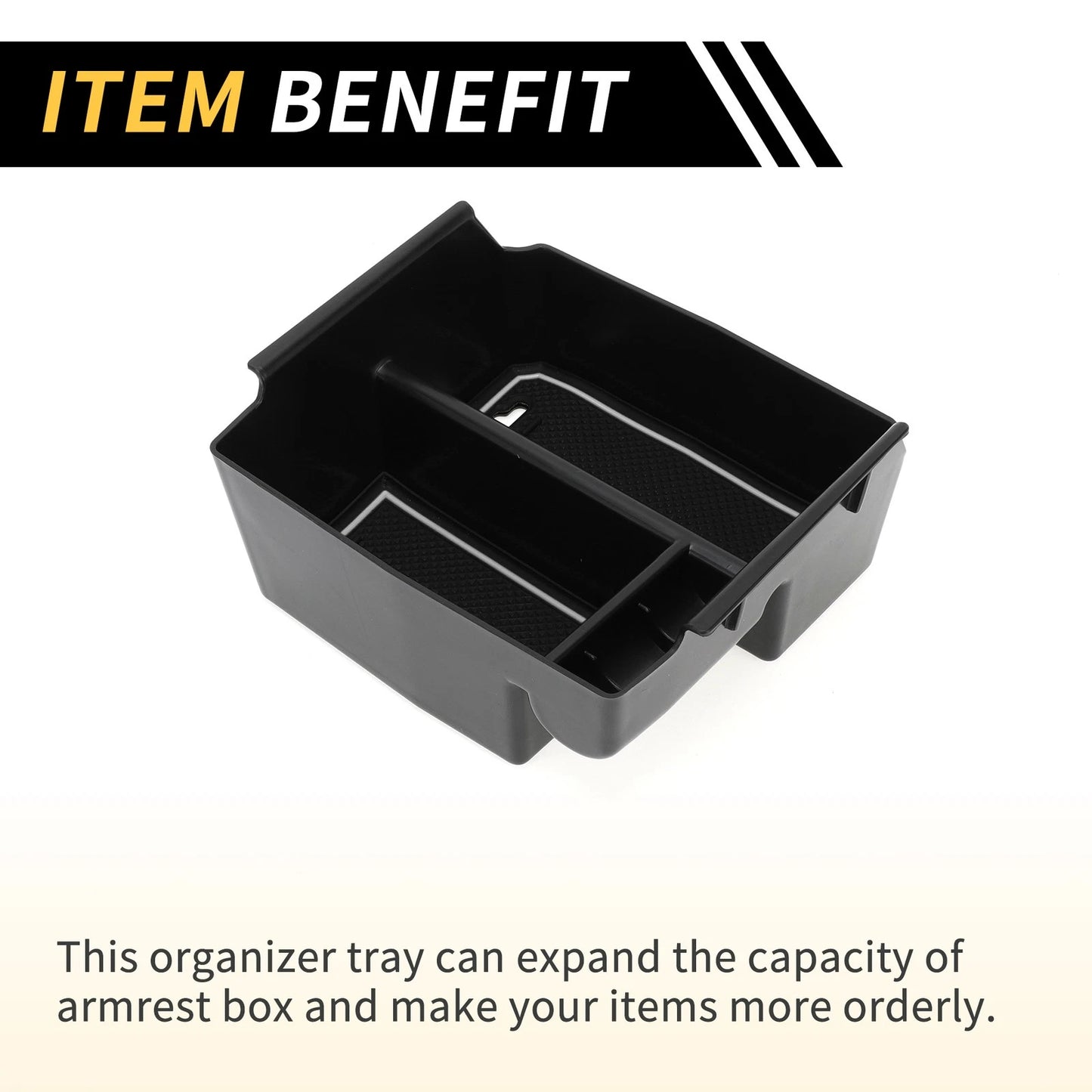 Center Console Organizer Tray for Jeep Wrangler JK JKU Rubicon Sport (2011-2018)