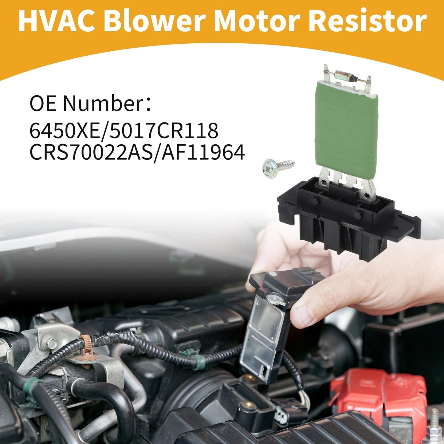 Blower Motor Resistor for HVAC (No. 6450XE/5017CR118) - 1 Pcs