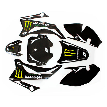 3M Monster Decals Graphics Sticker Kit for TTR110 Style Fairing Dirt Bike
