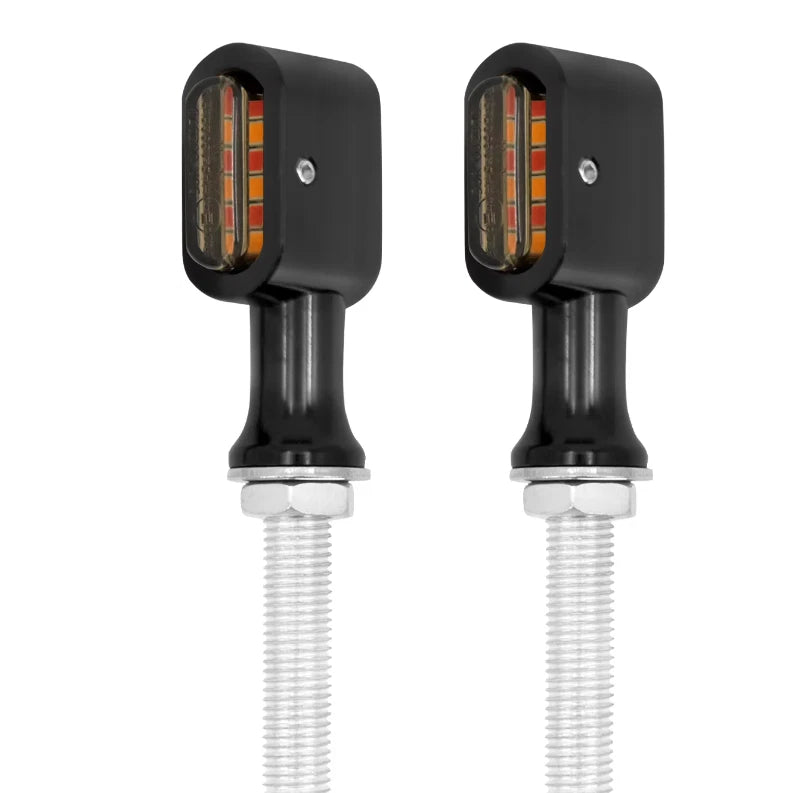 Rear Mini LED E Mark Turn Signal Lights for Harley Softail Touring Sportster