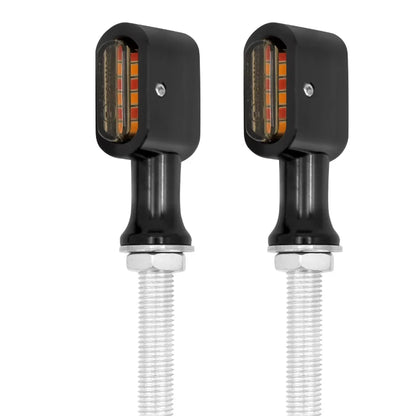 Rear Mini LED E Mark Turn Signal Lights for Harley Softail Touring Sportster