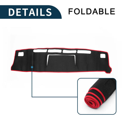 Dashboard Cover Mat for Nissan NV350 Caravan E26 (2012-2024) Black Red