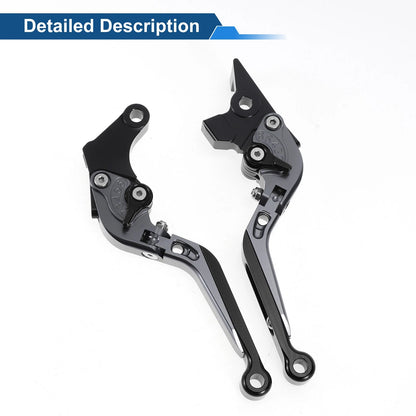 Adjustable Brake Clutch Levers for Suzuki GSXR150 (2017-2020) Black