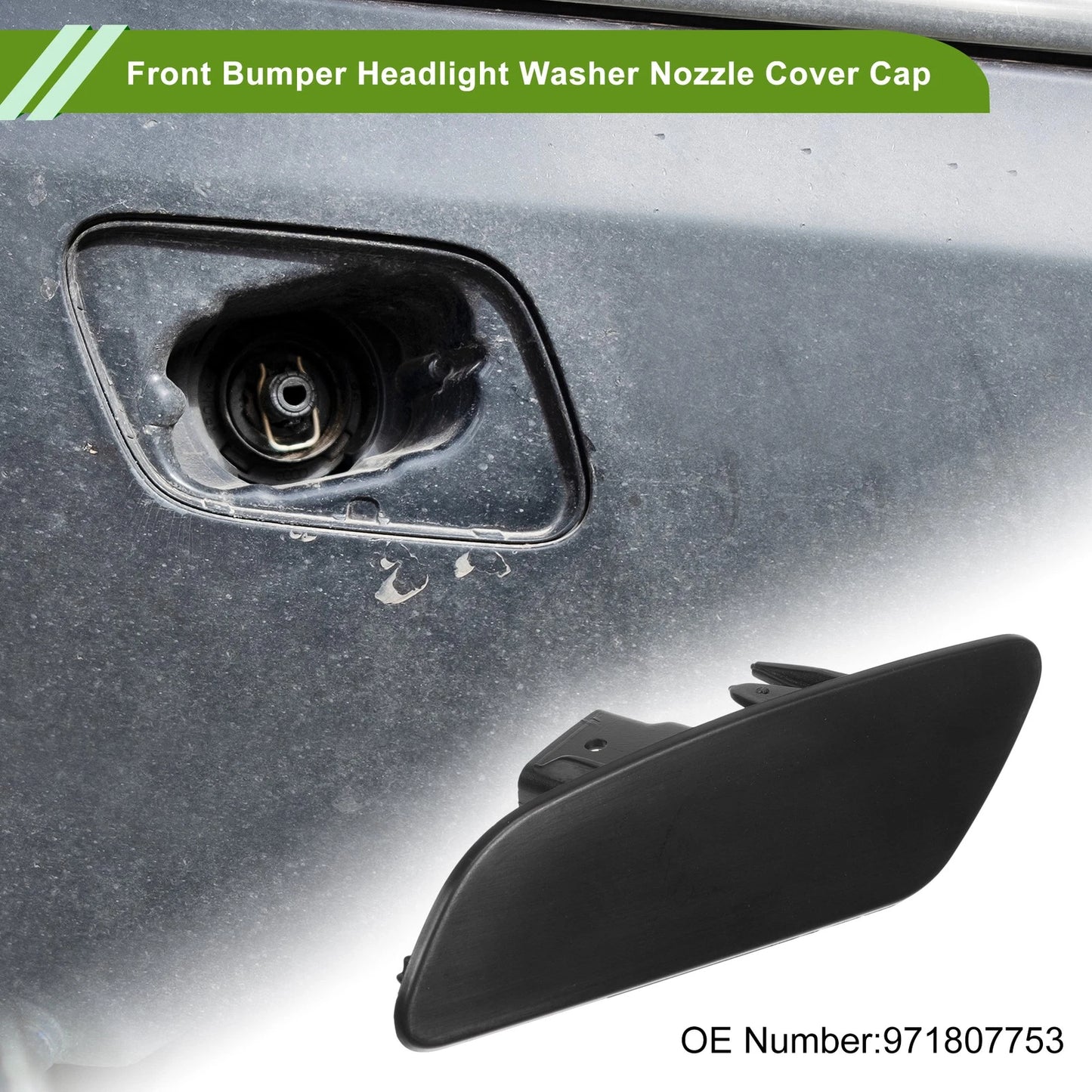Left Washer Nozzle Cover Cap for Porsche Panamera (2017-2021) Unpainted
