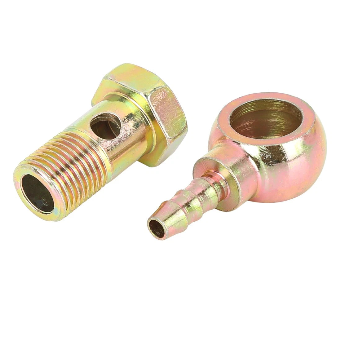 2 x Banjo Bolt Washer 16mm Diameter Bronze Tone Metal for Motorcycle Car