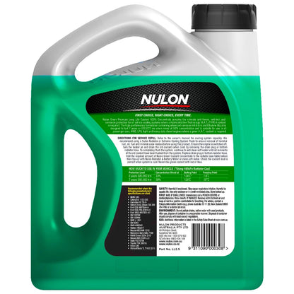 Nulon Green Premium Long Life Coolant 100% Concentrate 2.5L
