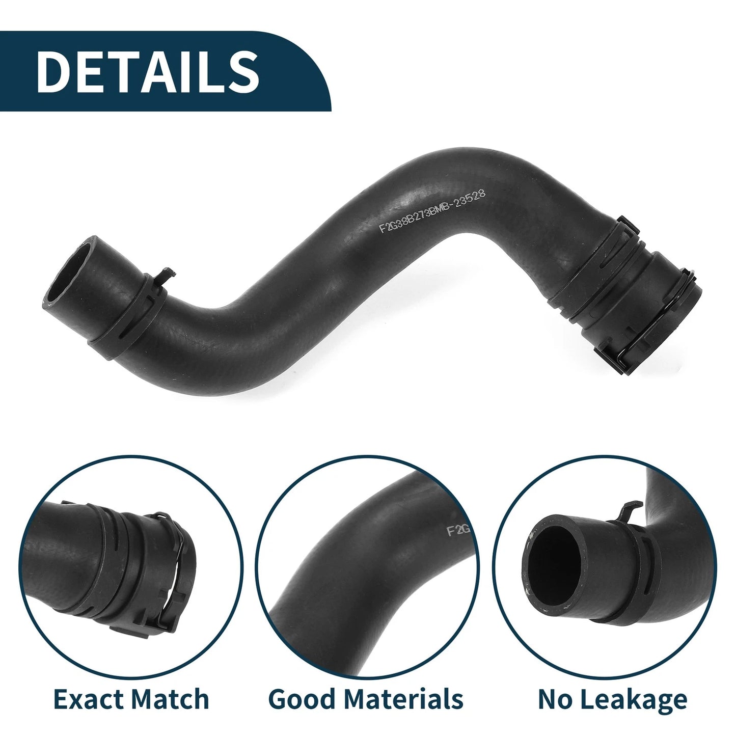 Radiator Hose Water Tank Drain Pipe for Ford Edge (2007-2014) - 1 x Rubber