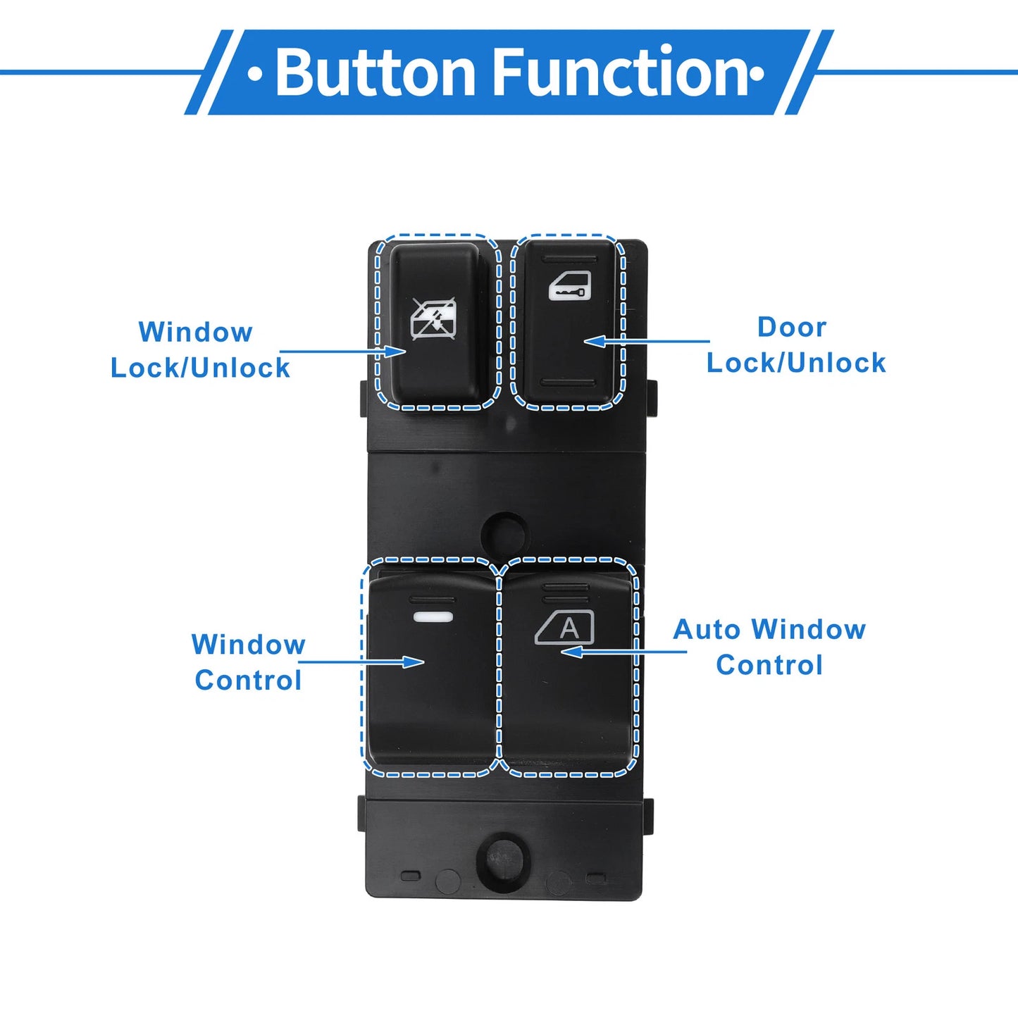 Power Window Switch for Nissan Micra (2015-2017)