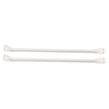 12-Inch White Metal Support Brackets for Closet Shelf