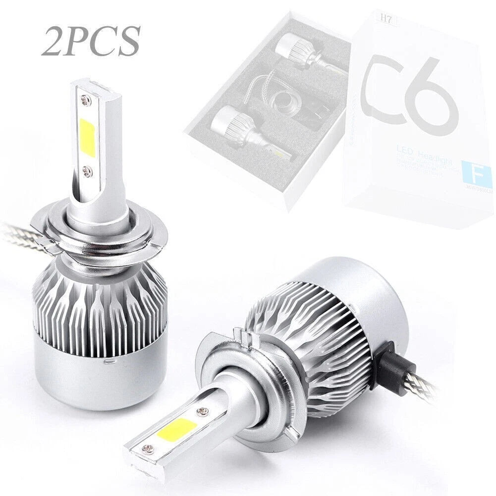 H7 7600LM 36W LED Headlight Bulbs for Car (6000K)