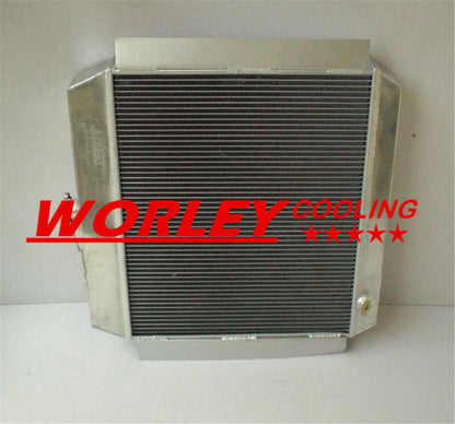 3ROW Radiator for CHEVROLET CORVETTE C1 235 IN3 L6 (1953-1955) + FAN